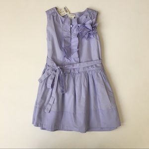 NWT Crewcuts Ruffle-Front Corsage Dress Sz 3 Lilac